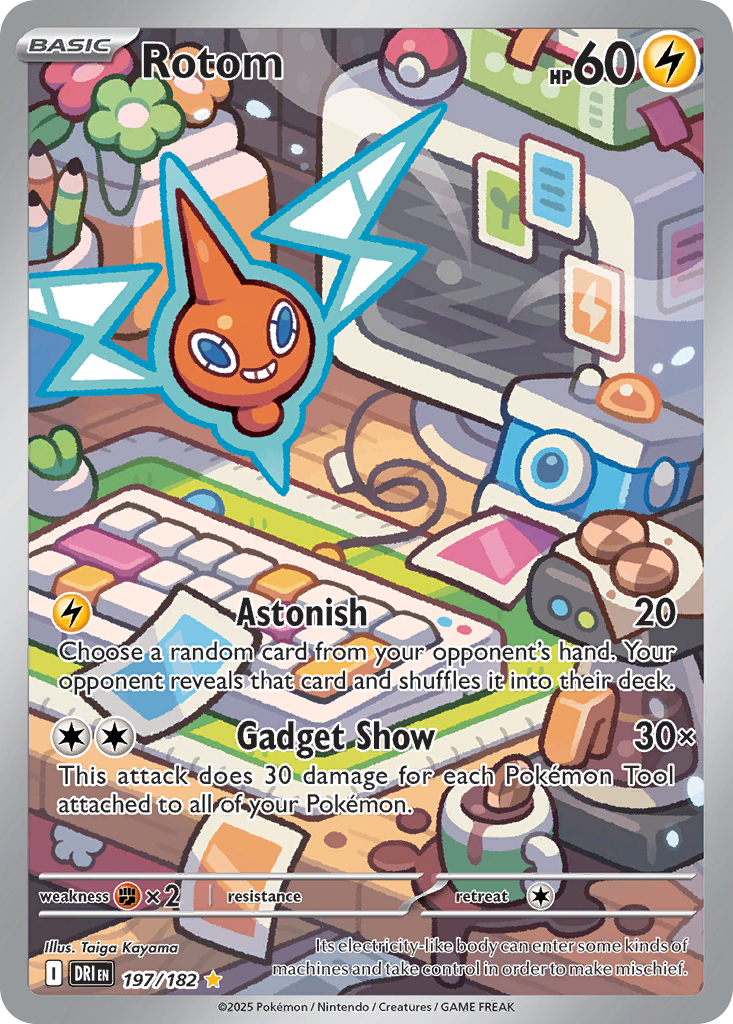 Rotom - Destined Rivals (Illustration Rare) [DRI-197] English / Near Mint / Normal