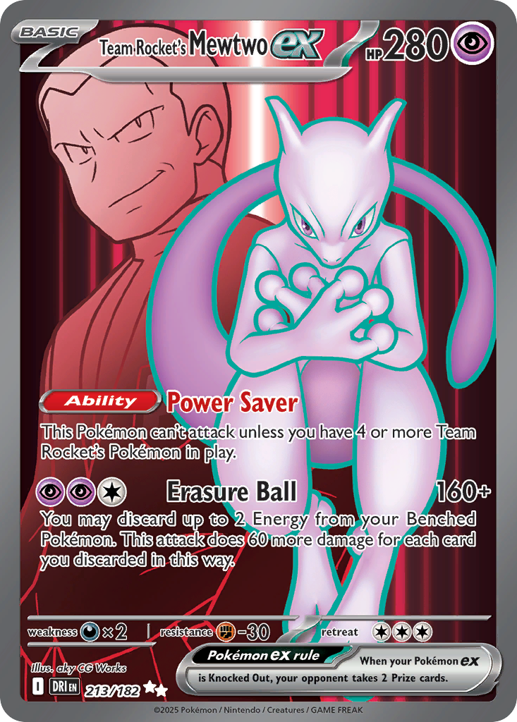 Team Rocket's Mewtwo ex - Destined Rivals (Ultra Rare) [DRI-213] English / Near Mint / Normal
