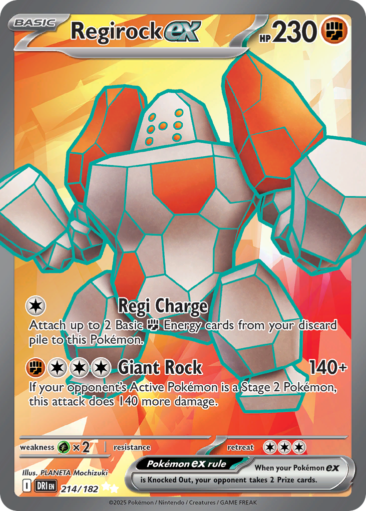 Regirock ex - Destined Rivals (Ultra Rare) [DRI-214] English / Near Mint / Normal