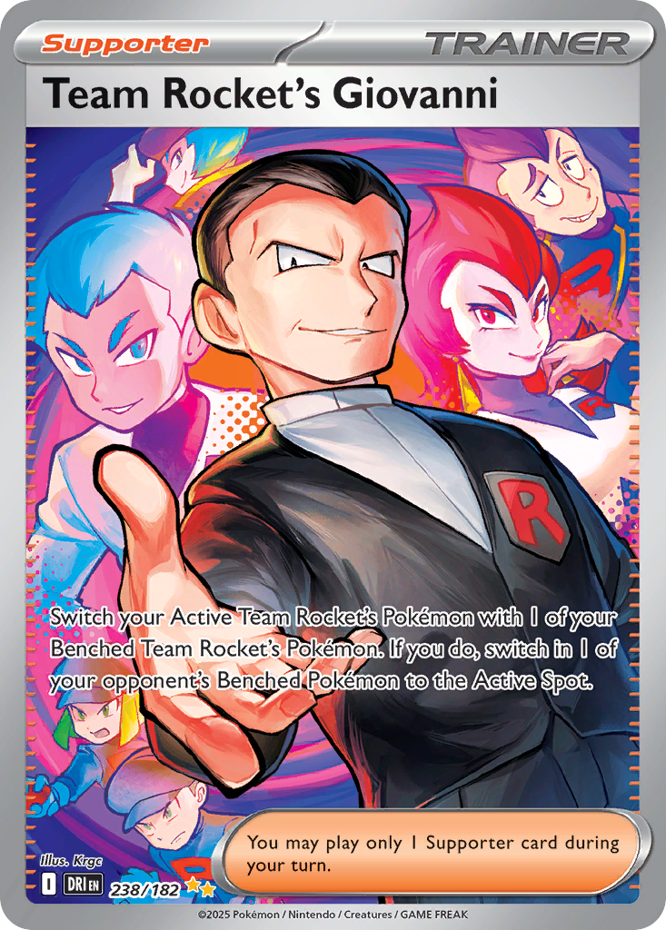 Team Rocket's Giovanni - Destined Rivals (Special Illustration Rare) [DRI-238] English / Near Mint / Normal