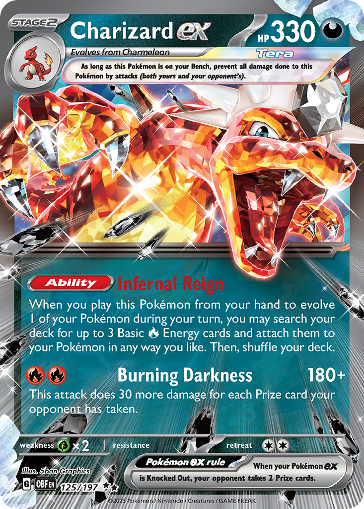 Charizard ex - Obsidian Flames (Double Rare) [OBF-125] English / Near Mint / Normal