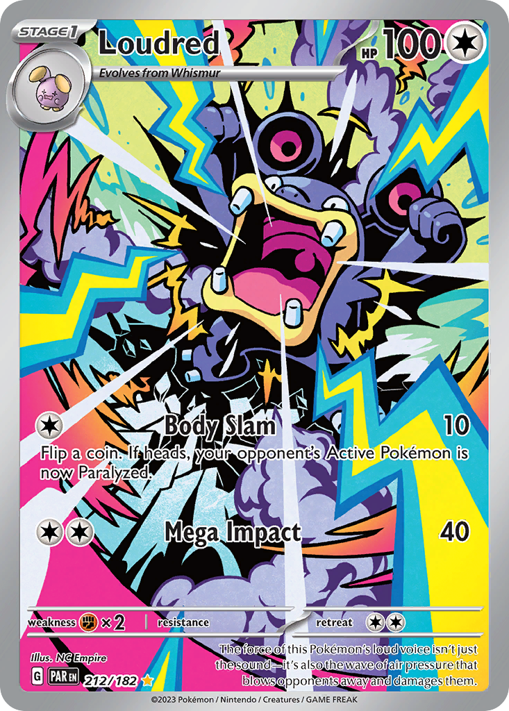 Loudred - Paradox Rift (Illustration Rare) [PAR-212] English / Near Mint / Normal