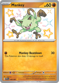 Mankey - Paldean Fates (Shiny Rare) [PAF-169] English / Near Mint / Normal