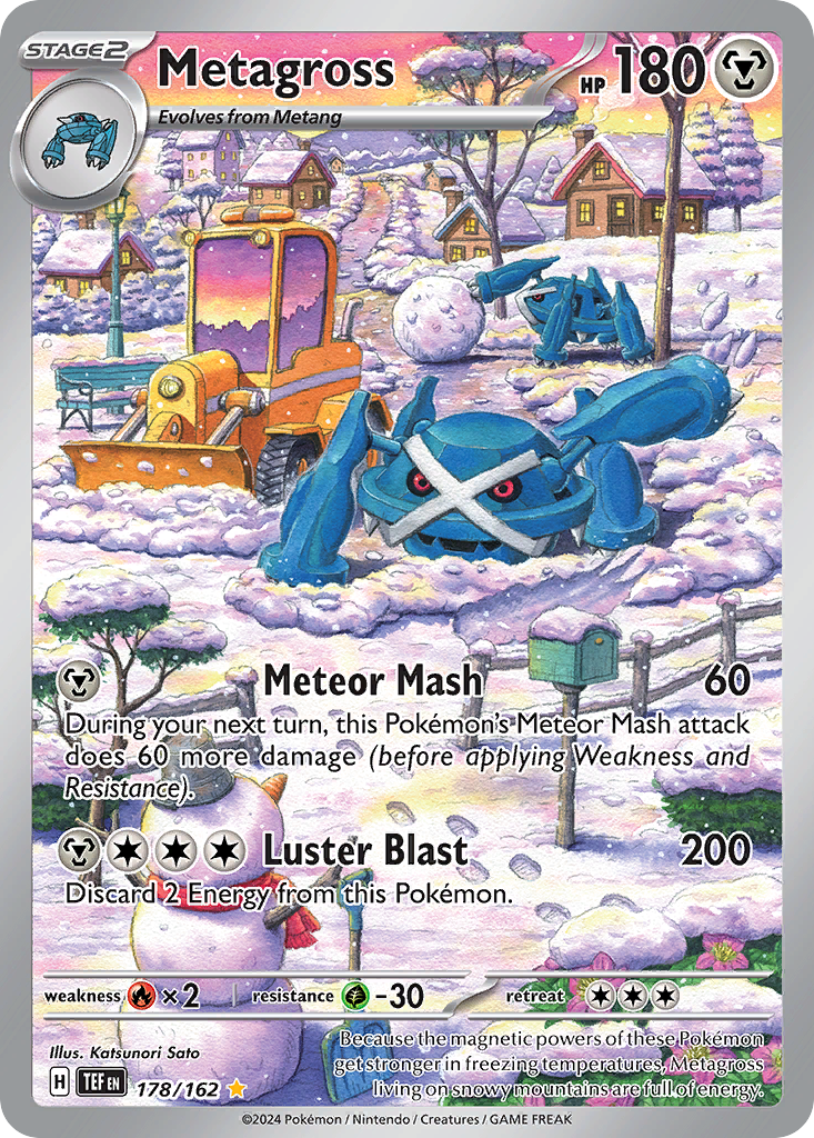 Metagross - Temporal Forces (Illustration Rare) [TEF-178] English / Near Mint / Normal