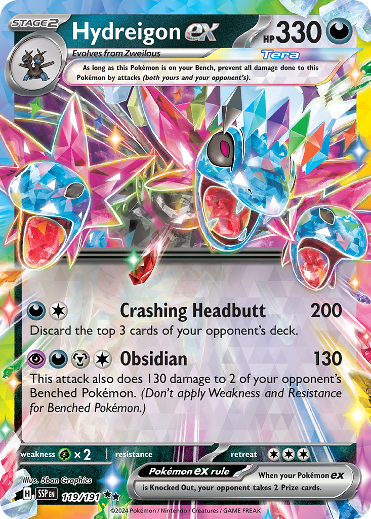 Hydreigon ex - Surging Sparks (Double Rare) [SSP-119] English / Near Mint / Normal