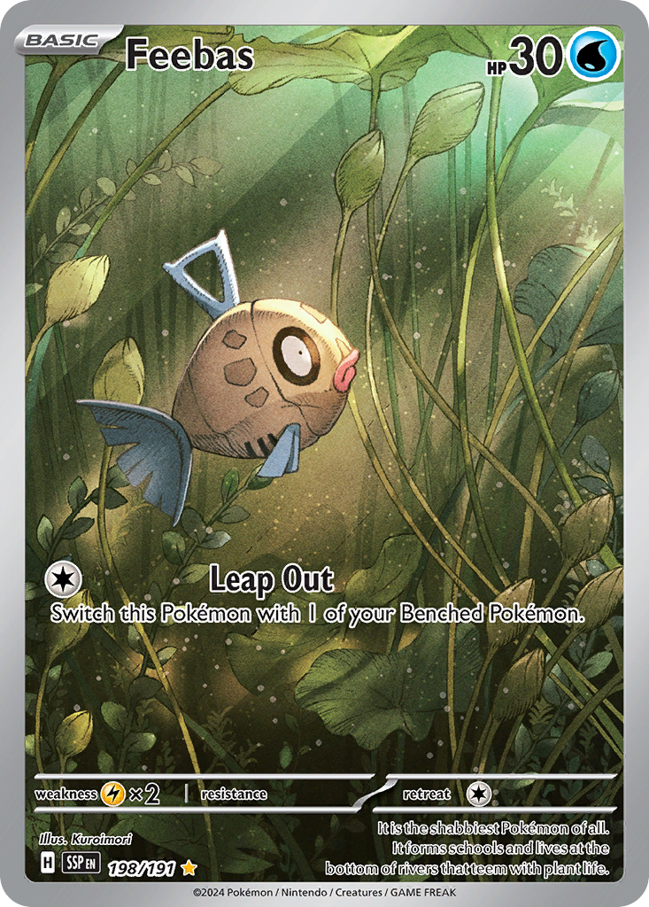 Feebas - Surging Sparks (Illustration Rare) [SSP-198] English / Near Mint / Normal