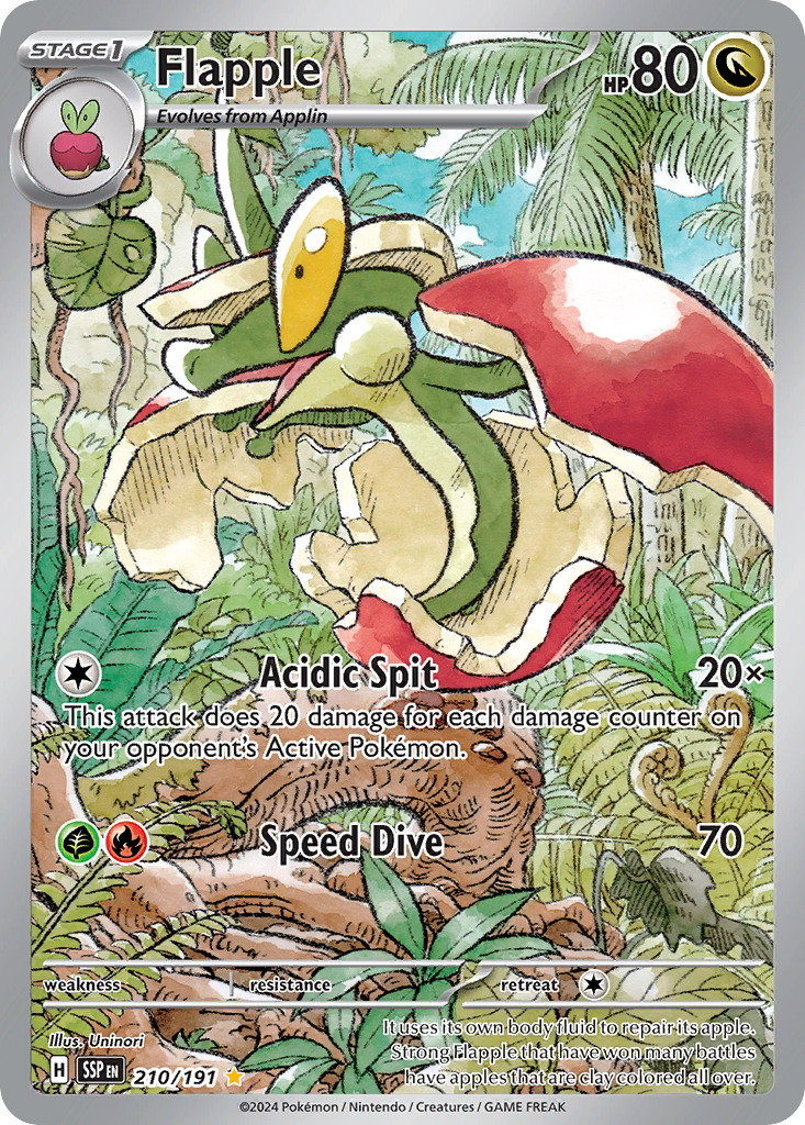 Flapple - Surging Sparks (Illustration Rare) [SSP-210] English / Near Mint / Normal