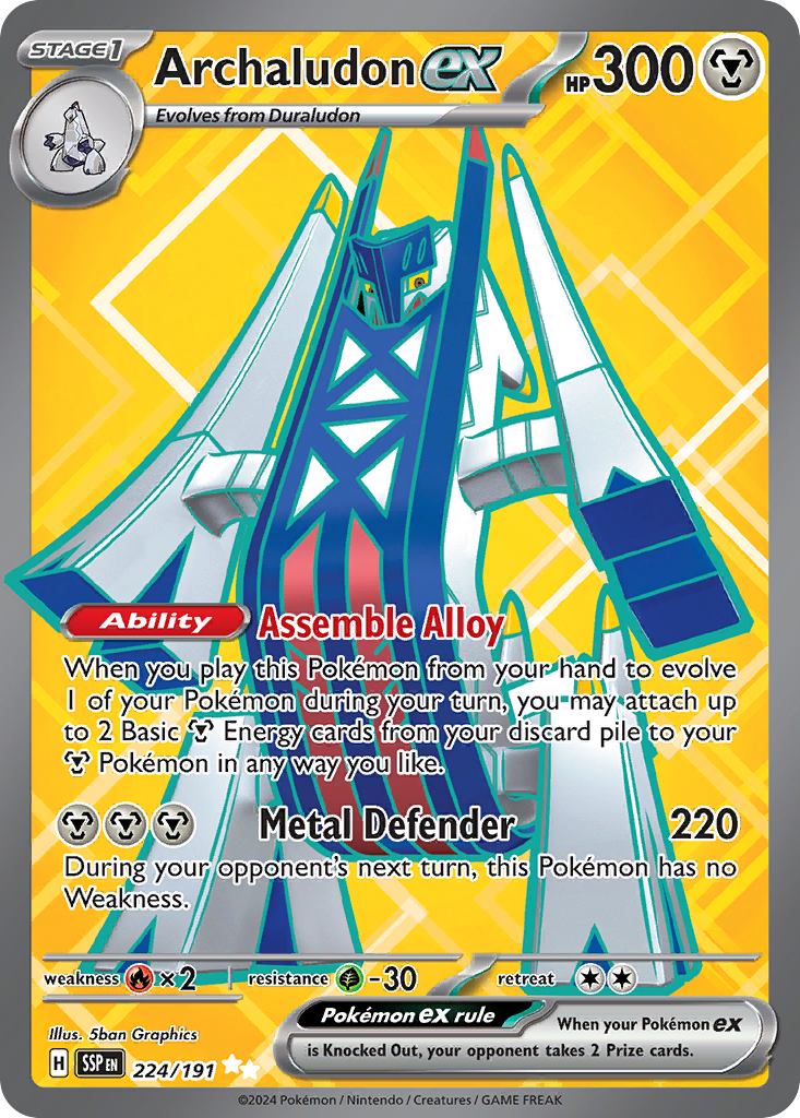 Archaludon ex - Surging Sparks (Ultra Rare) [SSP-224]