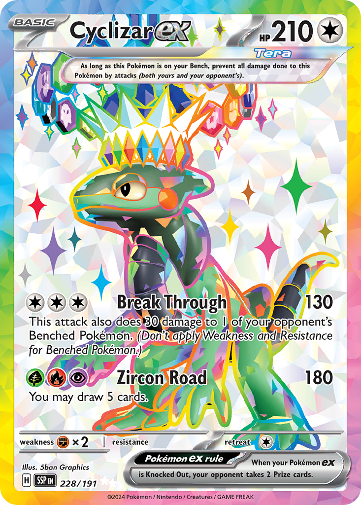 Cyclizar ex - Surging Sparks (Ultra Rare) [SSP-228] English / Near Mint / Normal