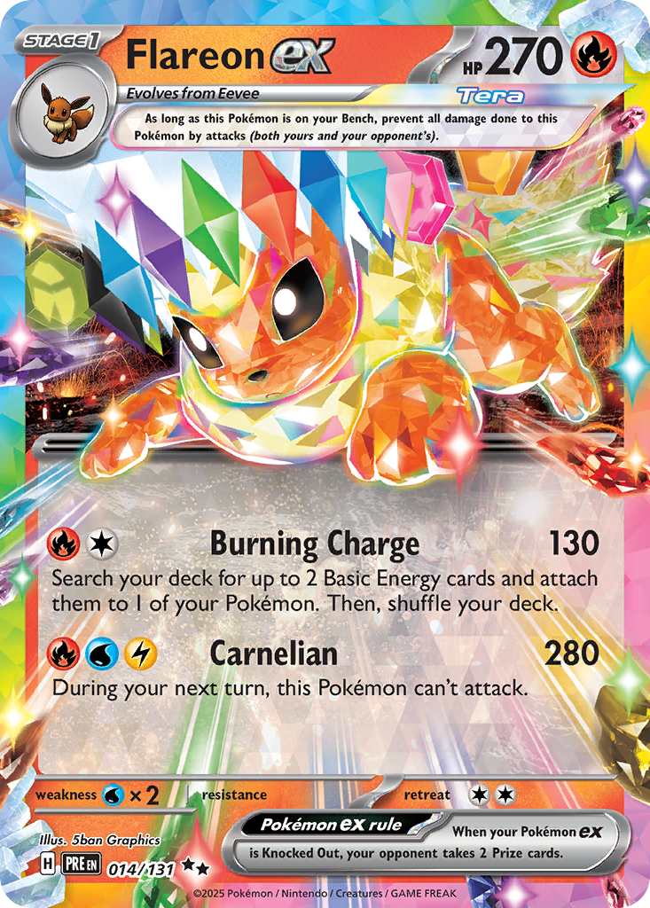 Flareon ex - Prismatic Evolutions (Double Rare) [PRE-14] English / Near Mint / Normal