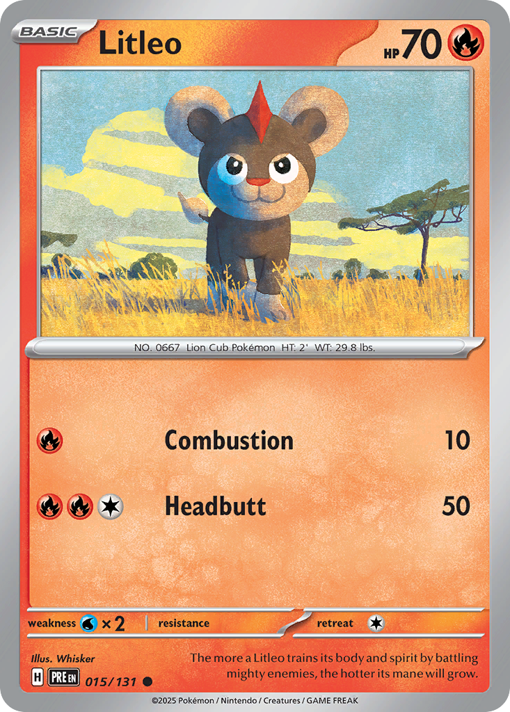 Litleo - Prismatic Evolutions (Common) [PRE-15] English / Near Mint / Normal