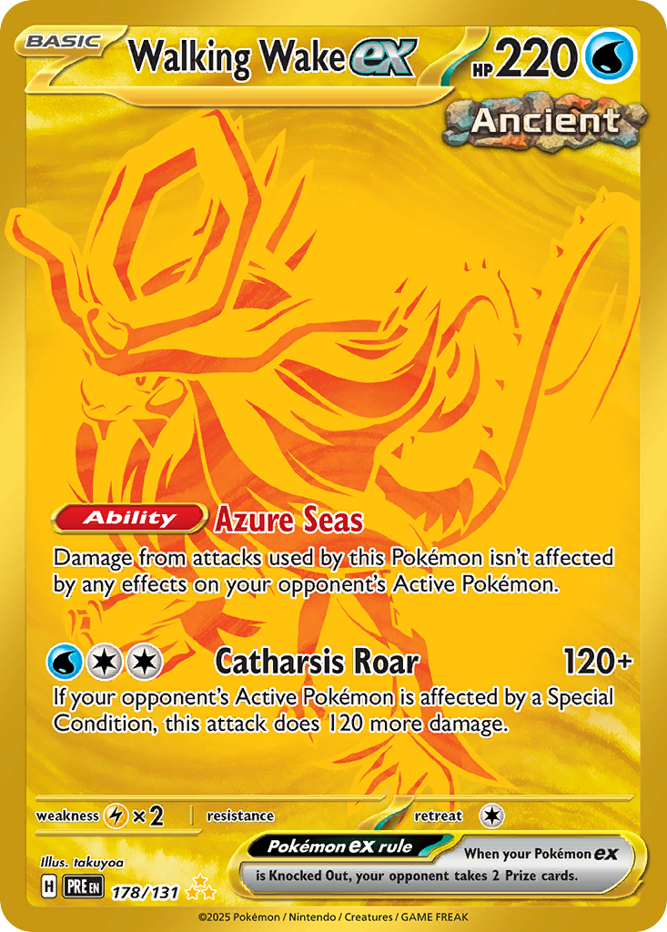 Walking Wake ex - Prismatic Evolutions (Hyper Rare) [PRE-178] English / Near Mint / Normal