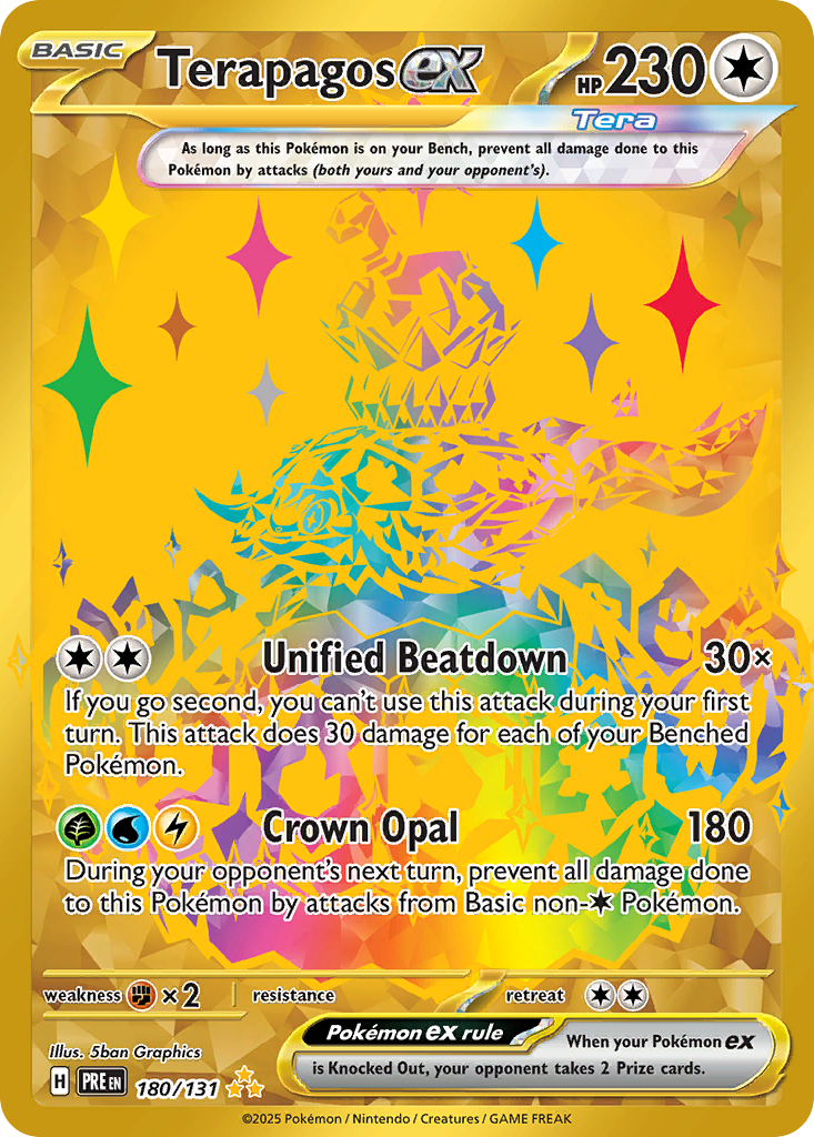 Terapagos ex - Prismatic Evolutions (Hyper Rare) [PRE-180] English / Near Mint / Normal