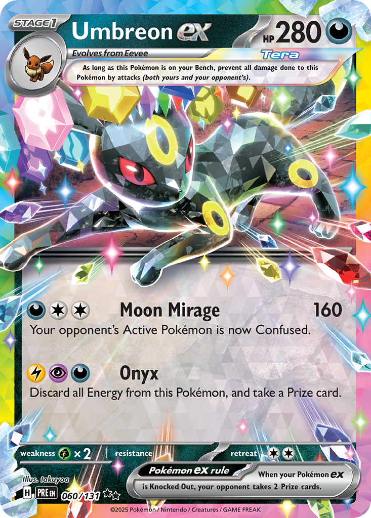 Umbreon ex - Prismatic Evolutions (Double Rare) [PRE-60] English / Near Mint / Normal