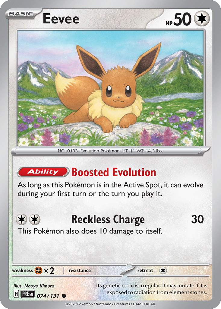 Eevee - Prismatic Evolutions (Common) [PRE-74] English / Near Mint / Normal