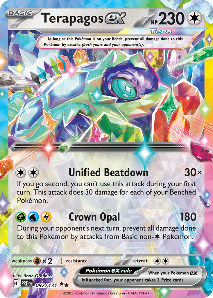 Terapagos ex - Prismatic Evolutions (Double Rare) [PRE-92] English / Near Mint / Normal
