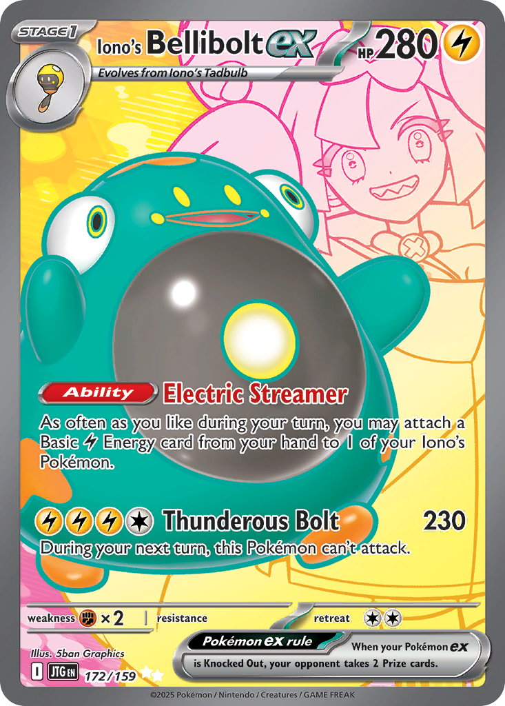 Iono's Bellibolt ex - Journey Together (Ultra Rare) [JTG-172] English / Near Mint / Normal