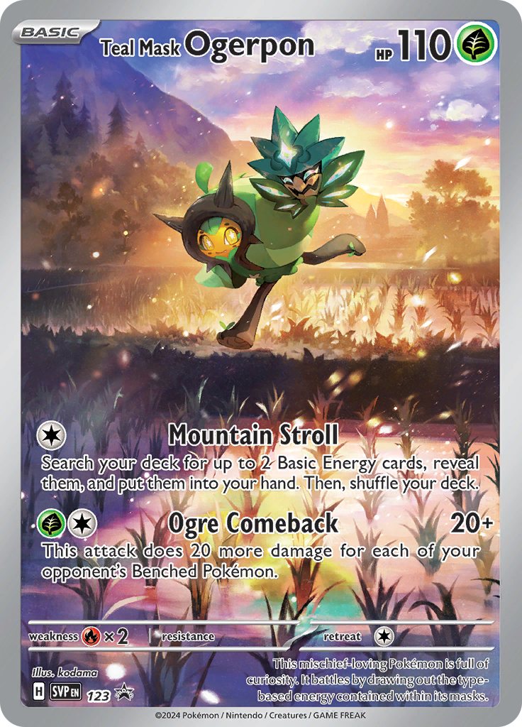 Teal Mask Ogerpon - Scarlet & Violet Black Star Promos (Promo) [PR-SV-123] English / Near Mint / Normal