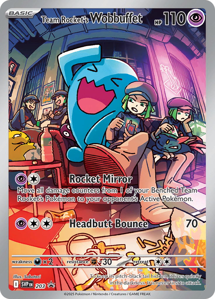 Team Rocket's Wobbuffet - Scarlet & Violet Black Star Promos (Promo) [PR-SV-203] English / Near Mint / Normal