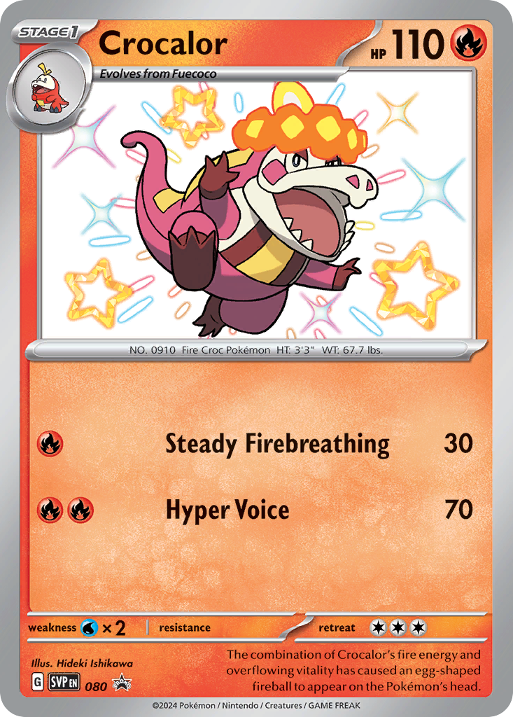 Crocalor - Scarlet & Violet Black Star Promos (Promo) [PR-SV-80] English / Near Mint / Normal