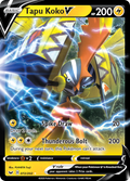 Tapu Koko V - Sword & Shield (Rare Holo V) [SSH-72] English / Near Mint / Normal