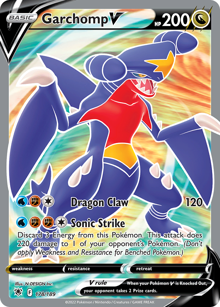 Garchomp V - Astral Radiance (Rare Ultra) [ASR-178] English / Near Mint / Normal