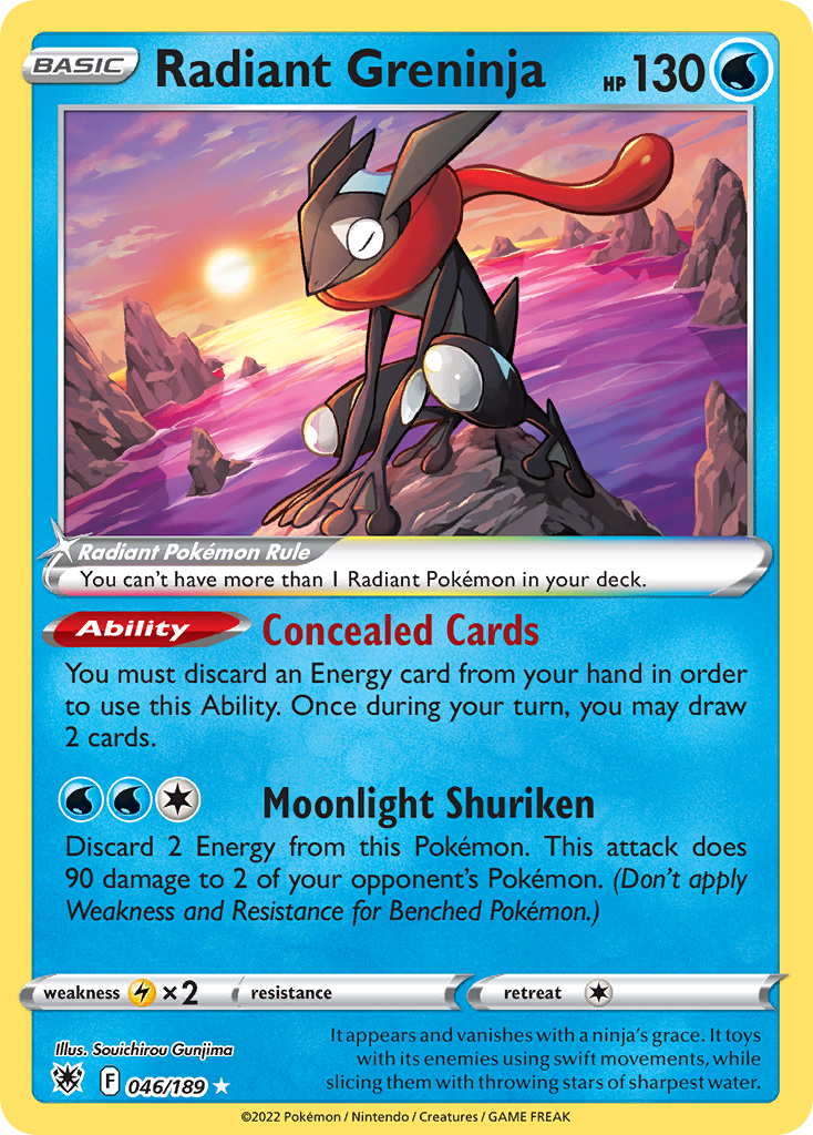 Radiant Greninja - Astral Radiance (Radiant Rare) [ASR-46] English / Near Mint / Normal