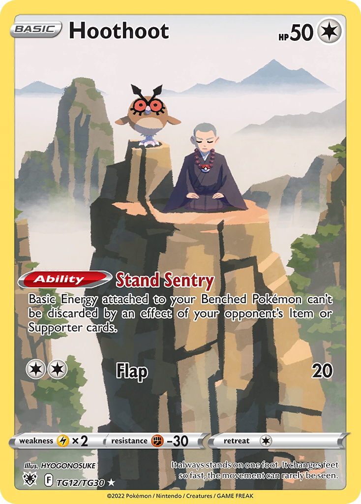 Hoothoot - Astral Radiance Trainer Gallery (Trainer Gallery Rare Holo) [ASR-TG12] English / Near Mint / Normal