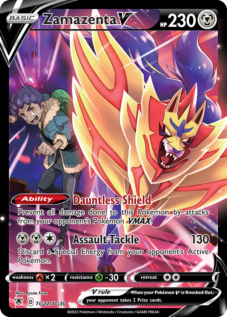 Zamazenta V - Astral Radiance Trainer Gallery (Rare Holo V) [ASR-TG22] English / Near Mint / Normal
