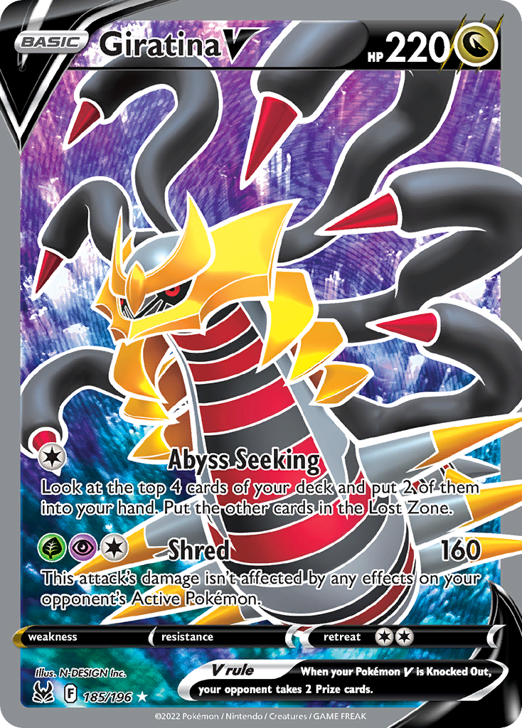 Giratina V - Lost Origin (Rare Ultra) [LOR-185] English / Near Mint / Normal
