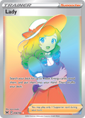 Lady - Lost Origin (Rare Rainbow) [LOR-208] English / Near Mint / Normal
