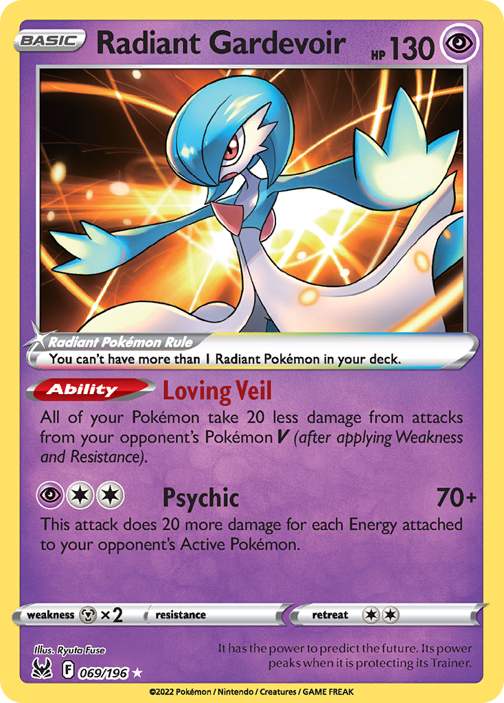 Radiant Gardevoir - Lost Origin (Radiant Rare) [LOR-69] English / Near Mint / Normal