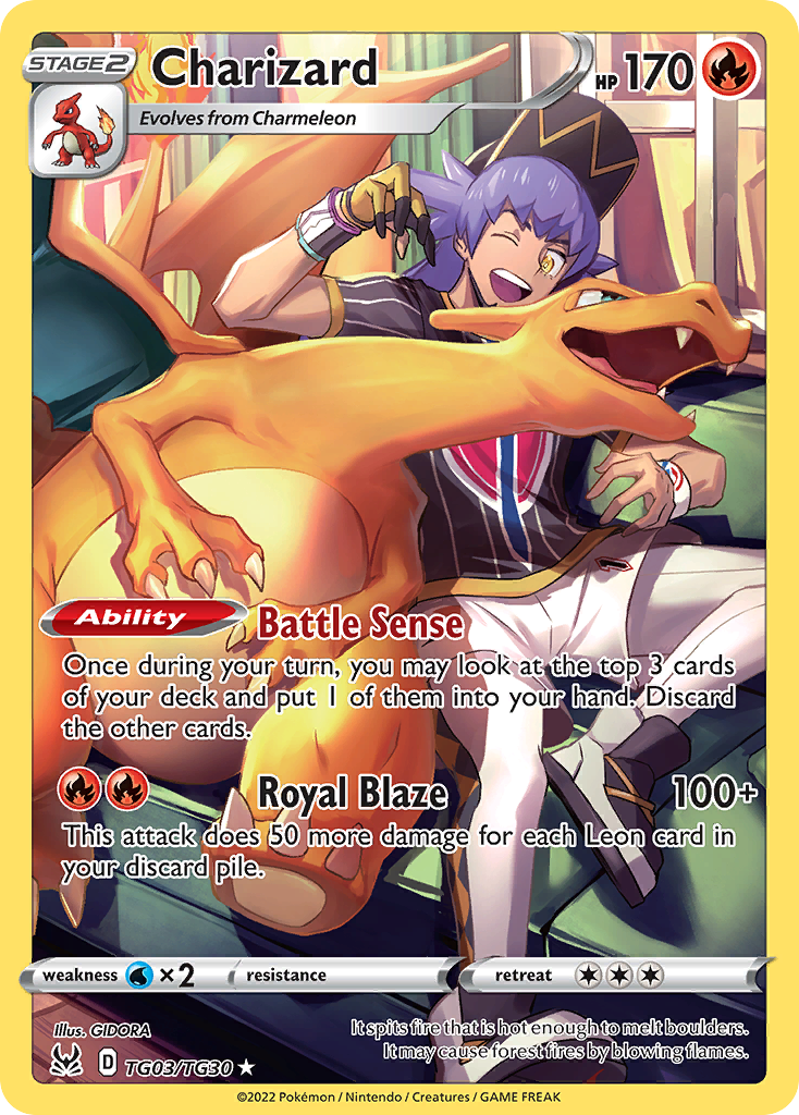 Charizard - Lost Origin Trainer Gallery (Trainer Gallery Rare Holo) [LOR-TG03] English / Near Mint / Normal
