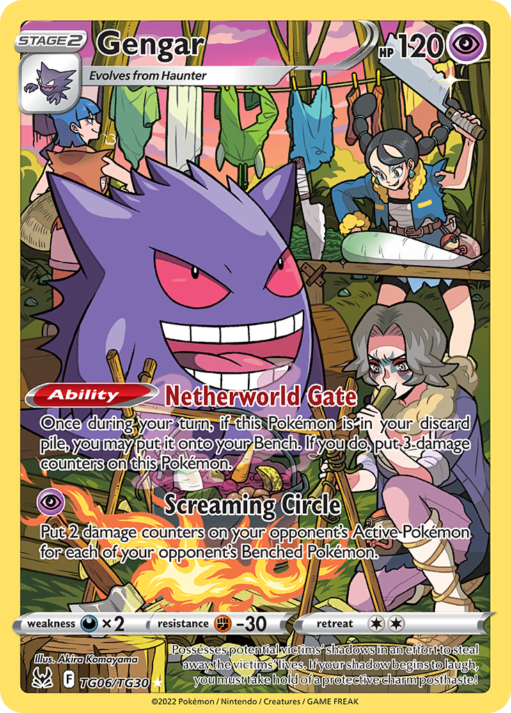 Gengar - Lost Origin Trainer Gallery (Trainer Gallery Rare Holo) [LOR-TG06] English / Near Mint / Normal