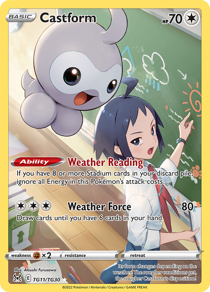 Castform - Lost Origin Trainer Gallery (Trainer Gallery Rare Holo) [LOR-TG11] English / Near Mint / Normal