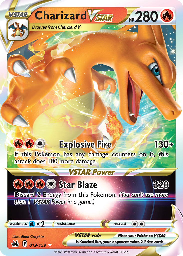 Charizard VSTAR - Crown Zenith (Rare Holo VSTAR) [CRZ-19] English / Near Mint / Normal