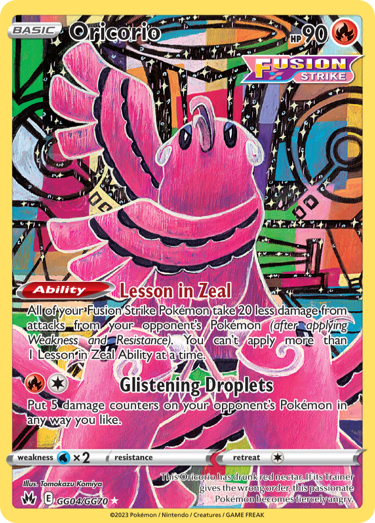 Oricorio - Crown Zenith Galarian Gallery (Trainer Gallery Rare Holo) [CRZ-GG04] English / Near Mint / Normal