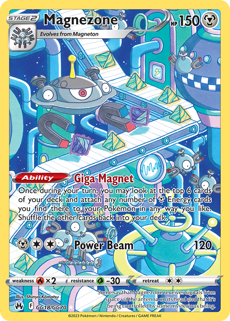 Magnezone - Crown Zenith Galarian Gallery (Trainer Gallery Rare Holo) [CRZ-GG18] English / Near Mint / Normal