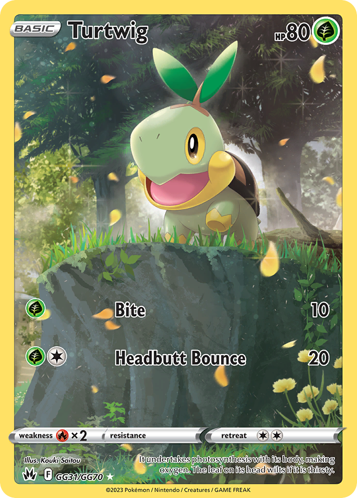 Turtwig - Crown Zenith Galarian Gallery (Trainer Gallery Rare Holo) [CRZ-GG31] English / Near Mint / Normal