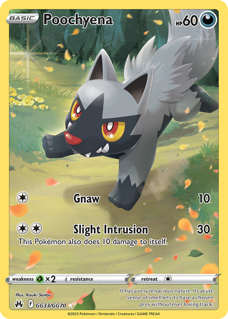 Poochyena - Crown Zenith Galarian Gallery (Trainer Gallery Rare Holo) [CRZ-GG33] English / Near Mint / Normal