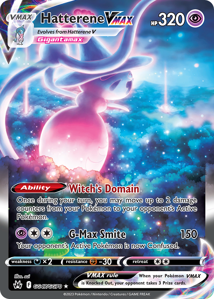 Hatterene VMAX - Crown Zenith Galarian Gallery (Rare Holo VMAX) [CRZ-GG47] English / Near Mint / Normal