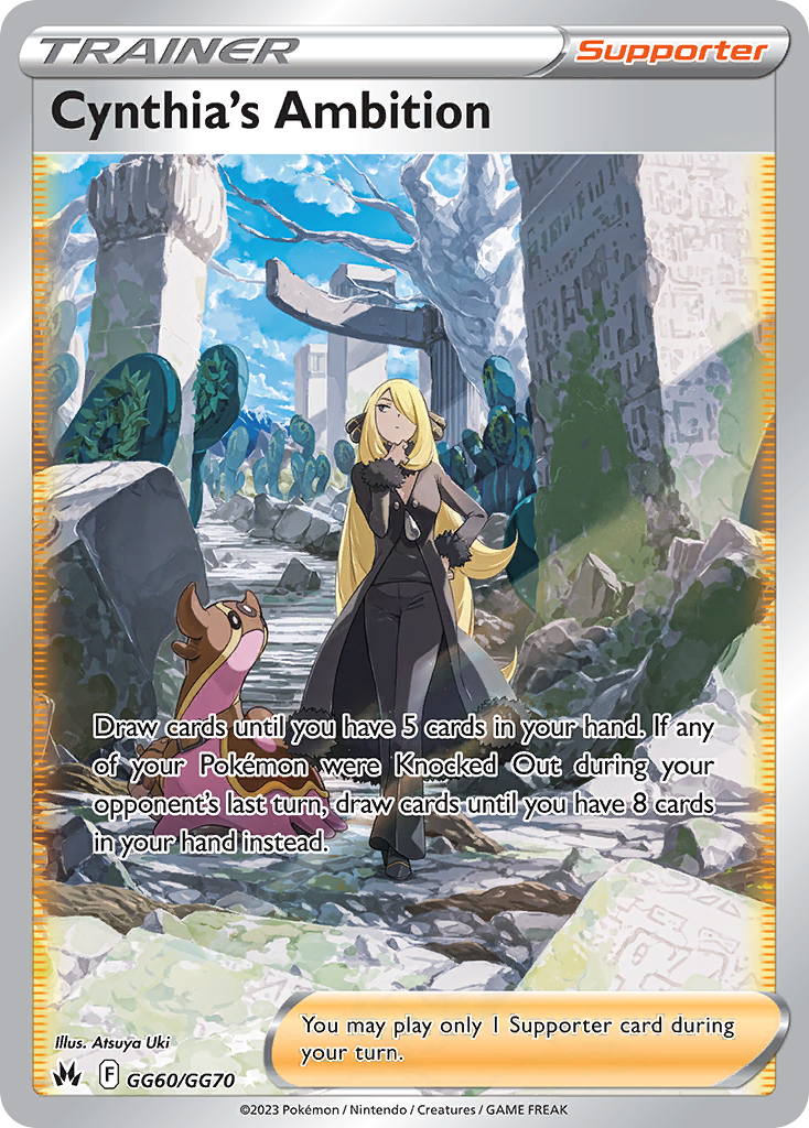 Cynthia's Ambition - Crown Zenith Galarian Gallery (Rare Ultra) [CRZ-GG60] English / Near Mint / Normal