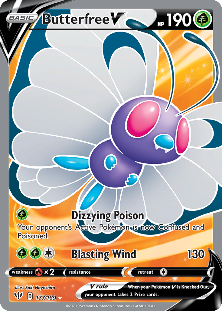 Butterfree V - Darkness Ablaze (Rare Ultra) [DAA-177]