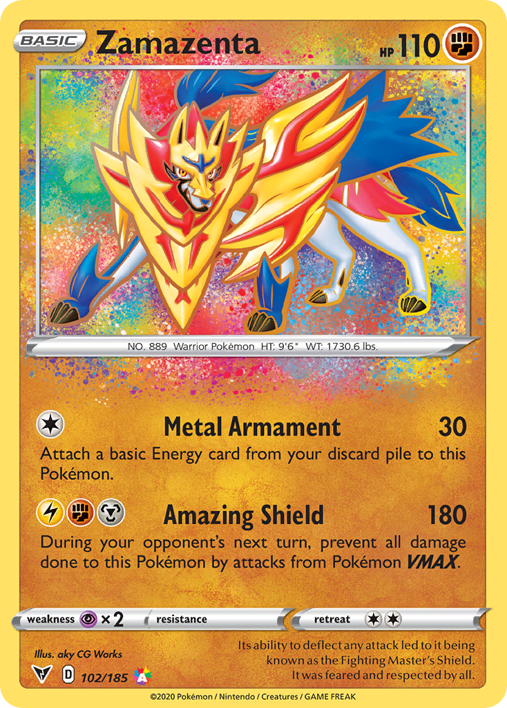Zamazenta - Vivid Voltage (Amazing Rare) [VIV-102] English / Near Mint / Normal