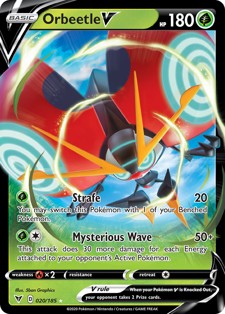 Orbeetle V - Vivid Voltage (Rare Holo V) [VIV-20] English / Near Mint / Normal