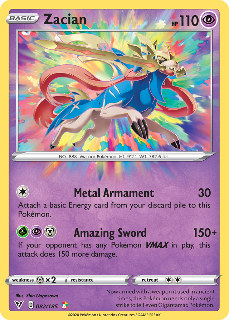 Zacian - Vivid Voltage (Amazing Rare) [VIV-82] English / Near Mint / Normal
