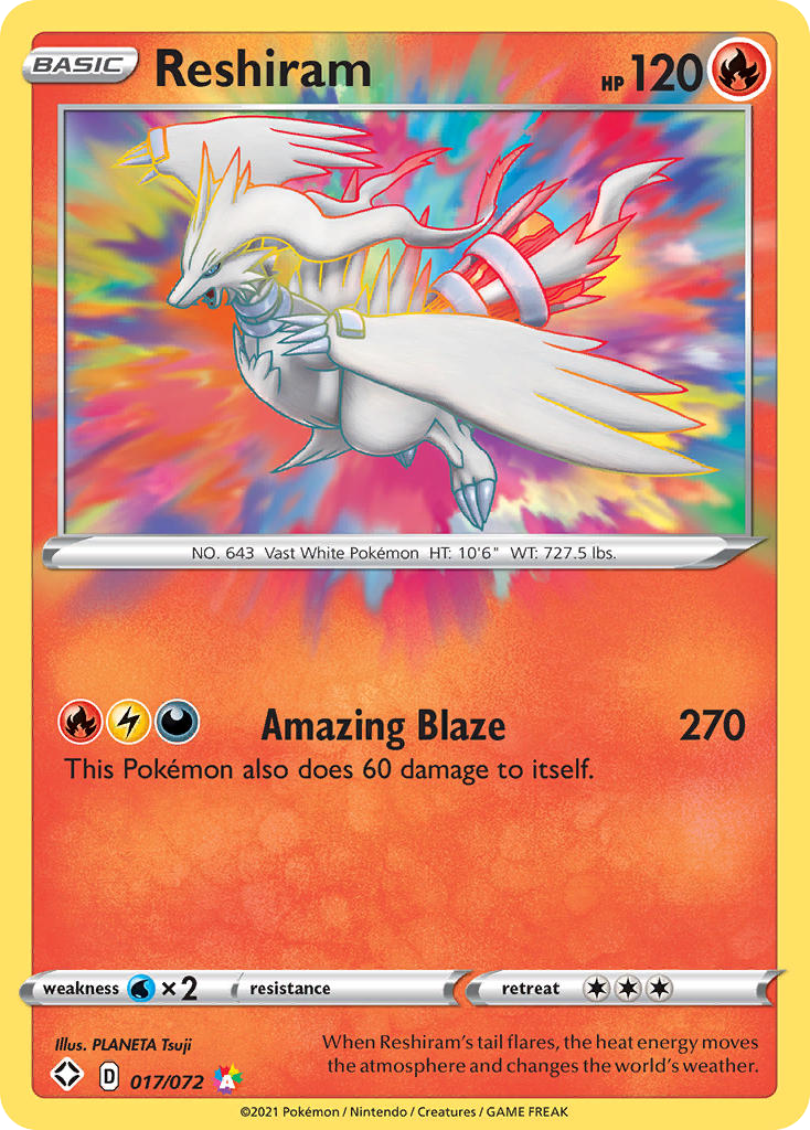 Reshiram - Shining Fates (Amazing Rare) [SHF-17] English / Near Mint / Normal