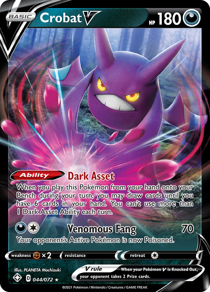 Crobat V - Shining Fates (Rare Holo V) [SHF-44] English / Near Mint / Normal