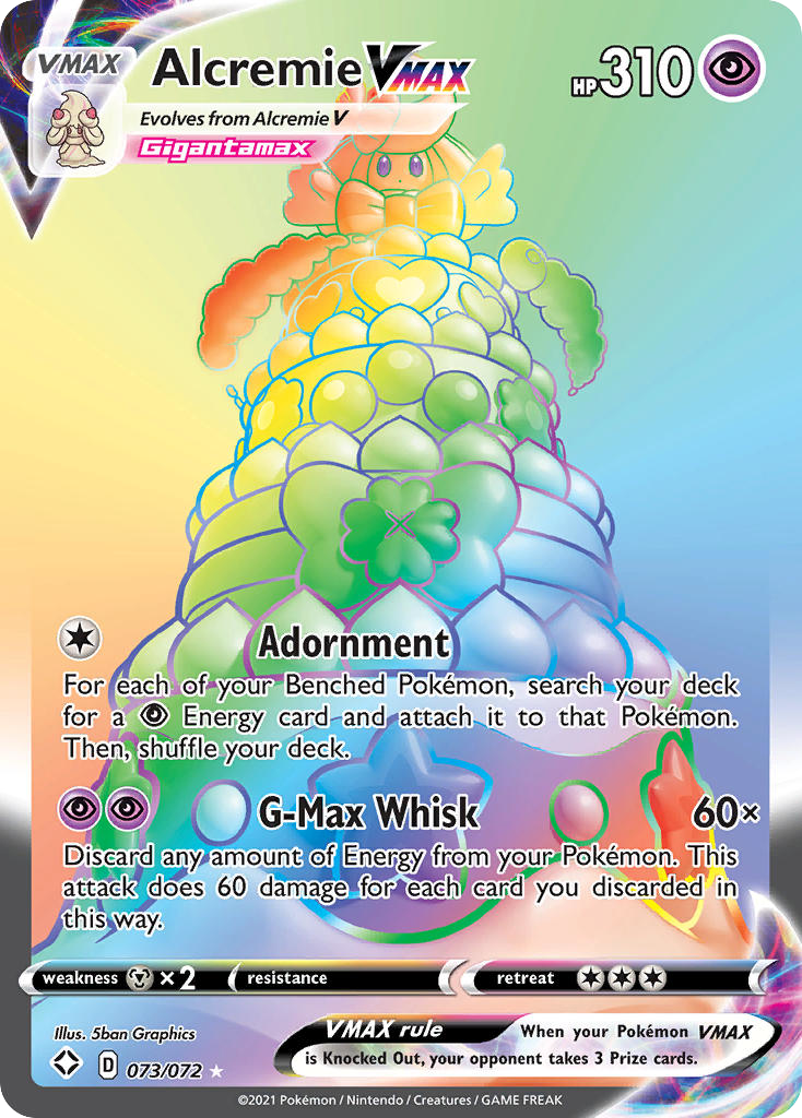 Alcremie VMAX - Shining Fates (Rare Rainbow) [SHF-73]