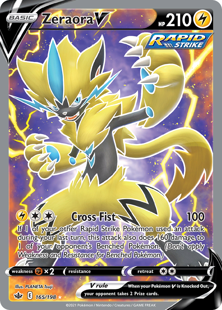 Zeraora V - Chilling Reign (Rare Ultra) [CRE-165] English / Near Mint / Normal